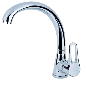 Змішувач HL Ø35 для кухні гусак вухо на гайці AQUATICA (HL-4B130C)