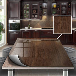 Покриття для столу, м'яке скло з фотодруком, Дерево 60 х 100 см (1,2 мм)