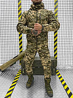Тактический костюм пиксель softshell водонепроницаемый, Военный зимний костюм пиксель okop юа Воин