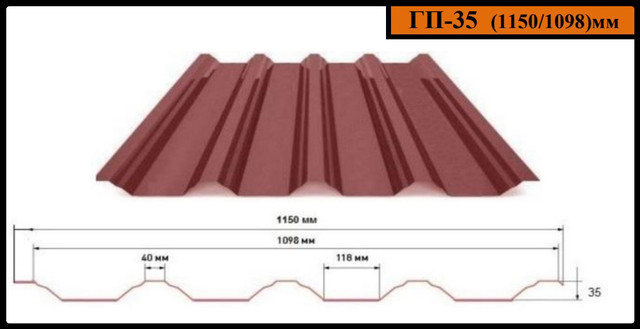 Профнастил ГП-35
