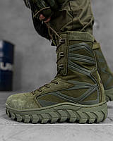 Тактические ботинки олива Annobon boot кожа, Военные ботинки олива okop юа Воин