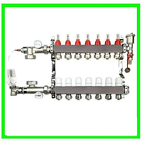 Колектор для теплої підлоги на 7 виходів в зборі POLMARK (ПОЛЬЩА)