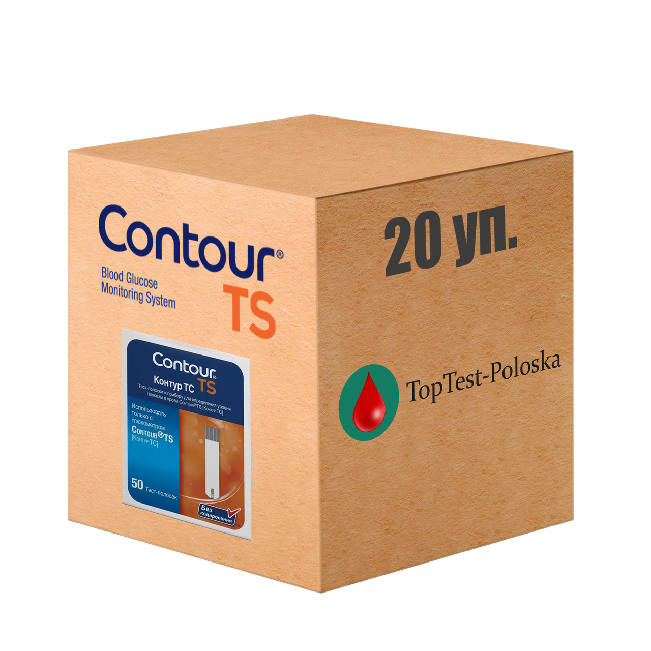 Тест-смужки Contour TS 50 (Контур ТС) — 20 паковань
