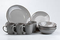 Набор столовой посуды 4 предмета чашка / миска для супа / салатник / обеденная тарелка
