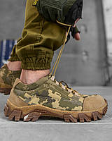 Мужские военные тактические кроссовки пиксель кожа, Тактические военные кроссовки пиксель кордура okop юа Воин