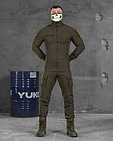 Облегченный тактический военный костюм олива полиэстер, Военная тактическая форма олива okop юа Воин XXL