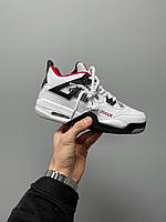 Кроссовки Nike Air Jordan 4 Chunky Lace White Black