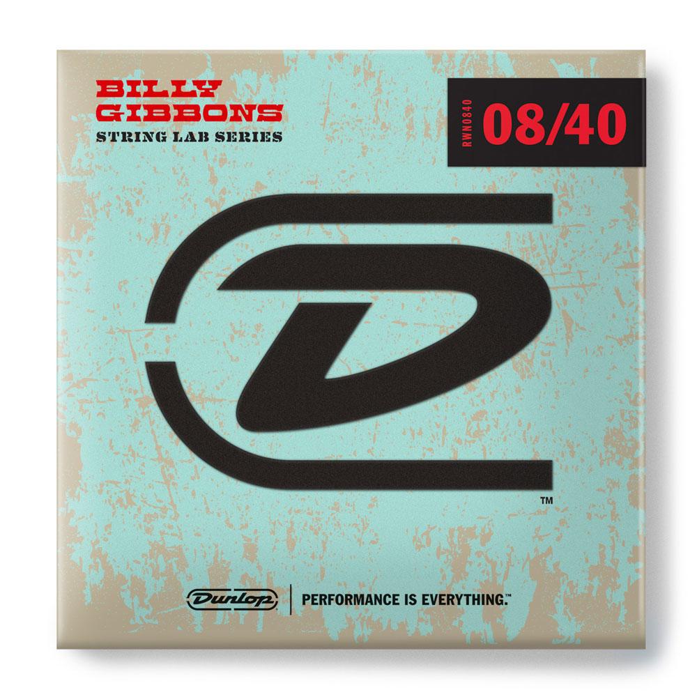 Струни для електрогітари DUNLOP RWN0840 STRING LAB SERIES BILLY GIBBONS GUITAR STRING (08-40)