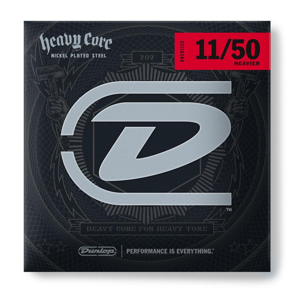 Струни для електрогітари DUNLOP DHCN1150 HEAVY CORE ELECTRIC GUITAR STRINGS (11-50)
