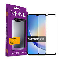 Стекло защитное MAKE Samsung A34 MGF-SA34 DAS