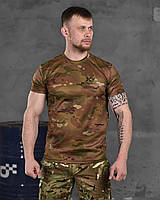 Мужская тактическая футболка мультикам ЗСУ за Перемогу, Военная футболка мультикам okop юа Воин