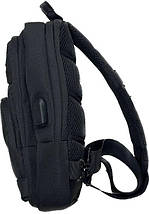 Однолямковий рюкзак на плече Swissbrand Lagos 6 (Black), фото 5
