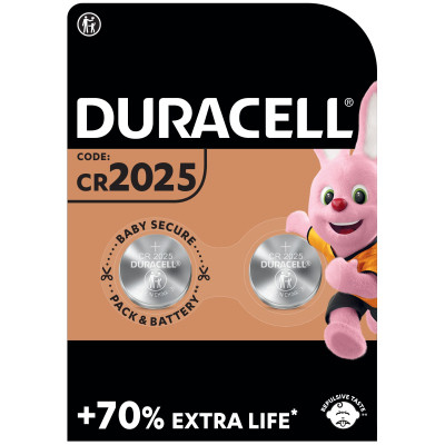 Батарейка Duracell CR 2025 / DL 2025 * 2 (5000394203907 / 5008922) mb ha - фото 1 - id-p2188347403