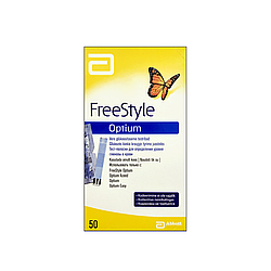 Тест смужки Фрі Стайл Оптіум 50 шт.