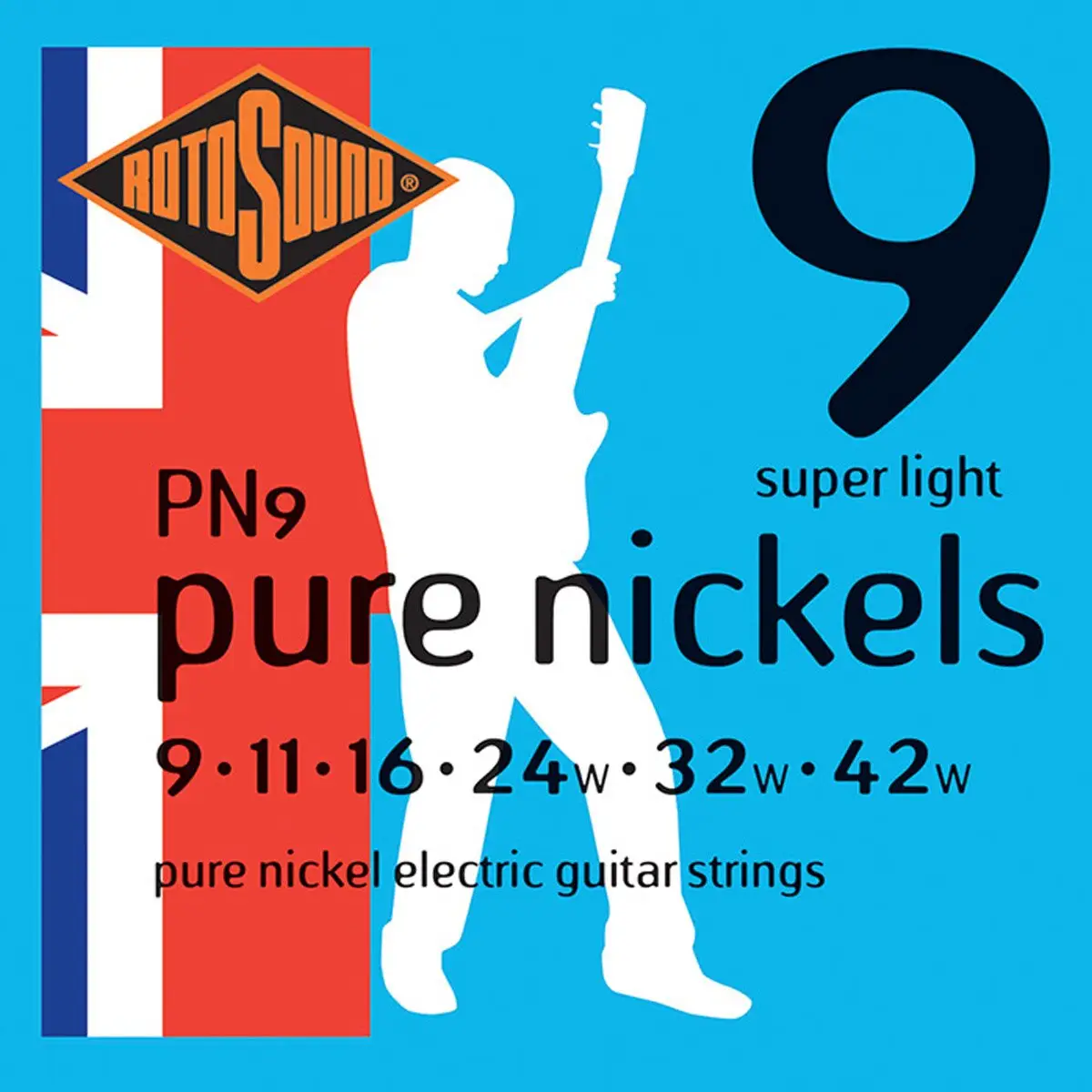 Струни для електрогітари ROTOSOUND PN9