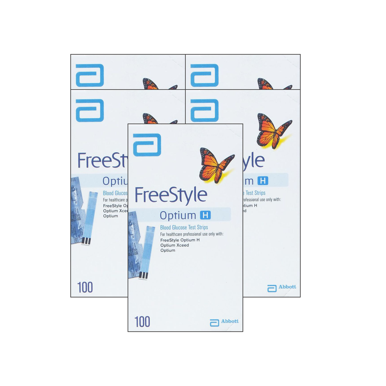 Тест смужки Фрі Стайл Оптіум H (Freestyle Optium H) 5 паковань