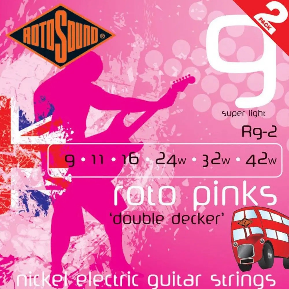 Струни для електрогітари ROTOSOUND R92 (2 упаковки)