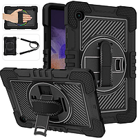 PC + TPU чехол Carbon Armor Cover Tablet на Samsung Tab A9 Plus (11") черный