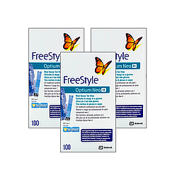 Тест смужки Фрі Стайл Оптіум Нео H (Freestyle Optium Neo H) 3 пачки