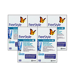 Тест смужки Фрі Стайл Оптіум Нео H (Freestyle Optium Neo H) 5 пачок