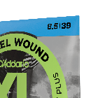 Струни для електрогітари D`ADDARIO EXL130+ XL NICKEL WOUND EXTRA SUPER LIGHT PLUS (08.5-39), фото 5