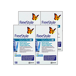 Тест смужки ФріСтайл Оптіум Нео H (FreeStyle Optium Neo H) 4 пачки