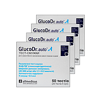 Тест полоски ГлюкоДоктор (GlucoDr) 4 упаковки