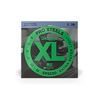 Струни для електрогітари D`ADDARIO EPS530 XL PROSTEELS EXTRA SUPER LIGHT (08-38)