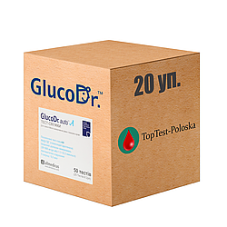 Тест смужки ГлюкоДоктор (GlucoDr) 20 паковань