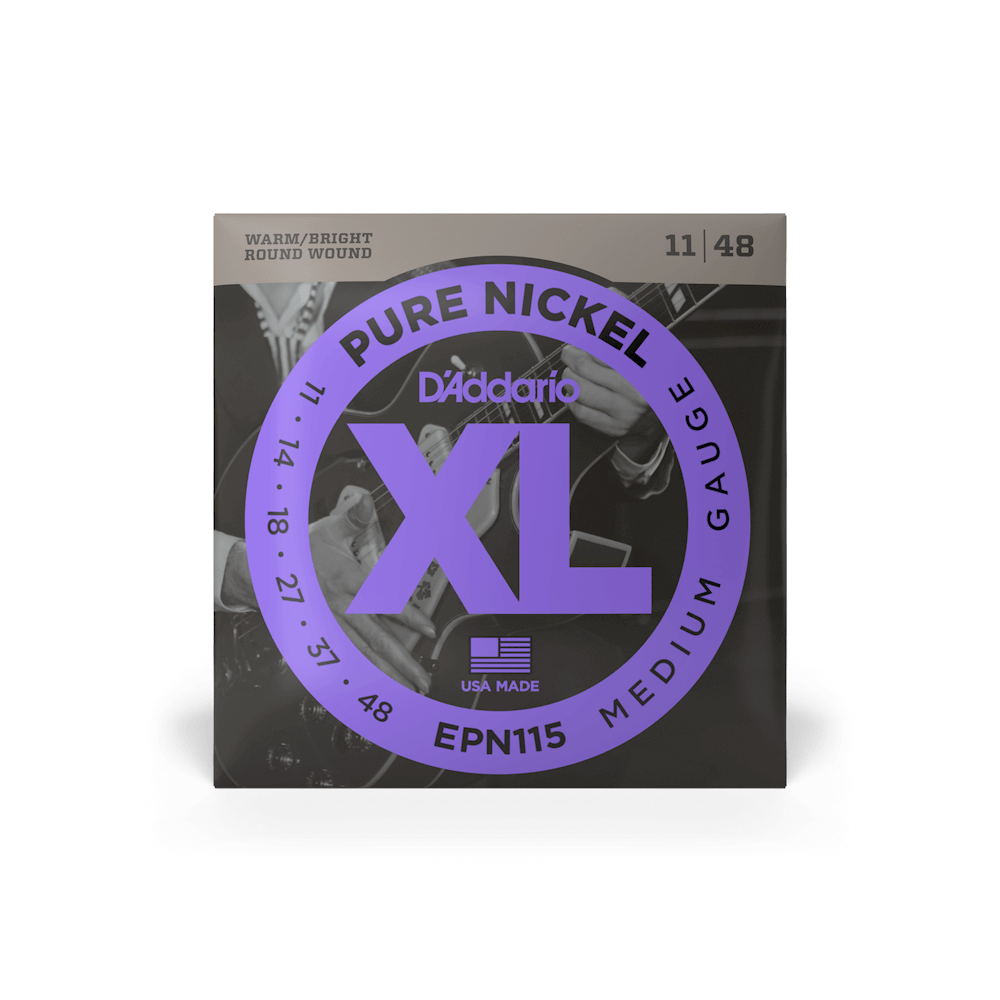 Струни для електрогітари D`ADDARIO EPN115 XL PURE NICKEL BLUES/JAZZ ROCK (11-48)