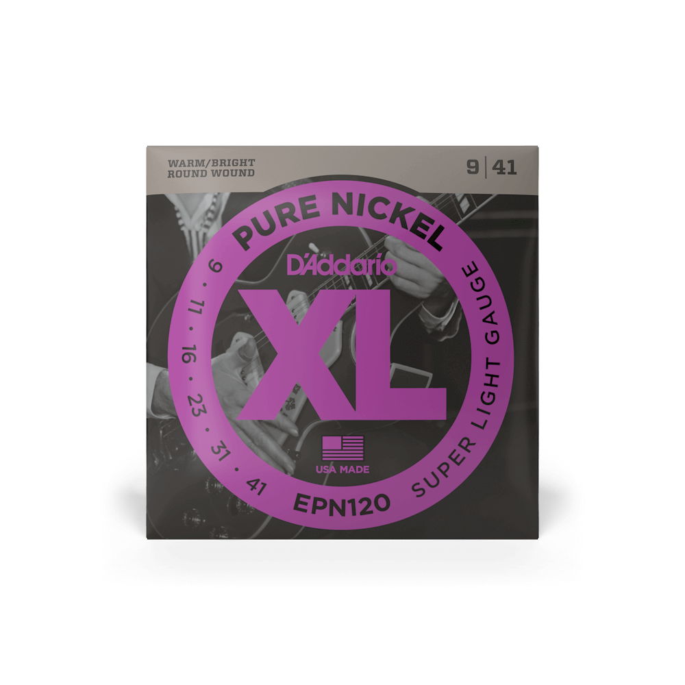 Струни для електрогітари D`ADDARIO EPN120 XL PURE NICKEL SUPER LIGHT (09-41)