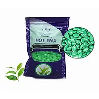 Кольоровий віск у гранулах Hot Wax 300 грам Зелений Лучшая цена