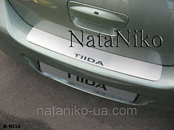 Накладка на задній бампер Nissan Tiida 4D / Tiida 5d *2004-2011
