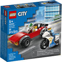 Конструктор LEGO City Преследование автомобиля на полицейском мотоцикле 60392 DAS