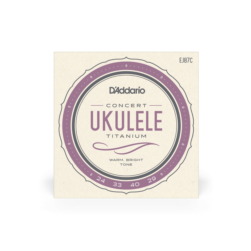 Струни для укулеле концерт D`ADDARIO EJ87C TITANIUM UKULELE CONCERT