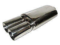 Прямоточний глушник НГ-0729 d-62 мм неіржавка сталь mb ha