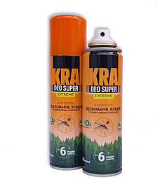 Аерозоль від комарів, мошок та інших комах-кровососів KRA deo super Extreme 150мл