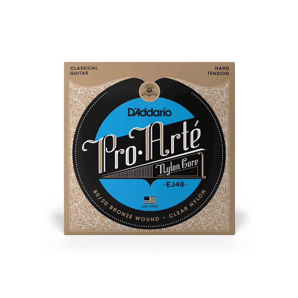 Струни для класичної гітари D`ADDARIO EJ48 PRO-ARTE 80/20 BRONZE WOUND HARD TENSION