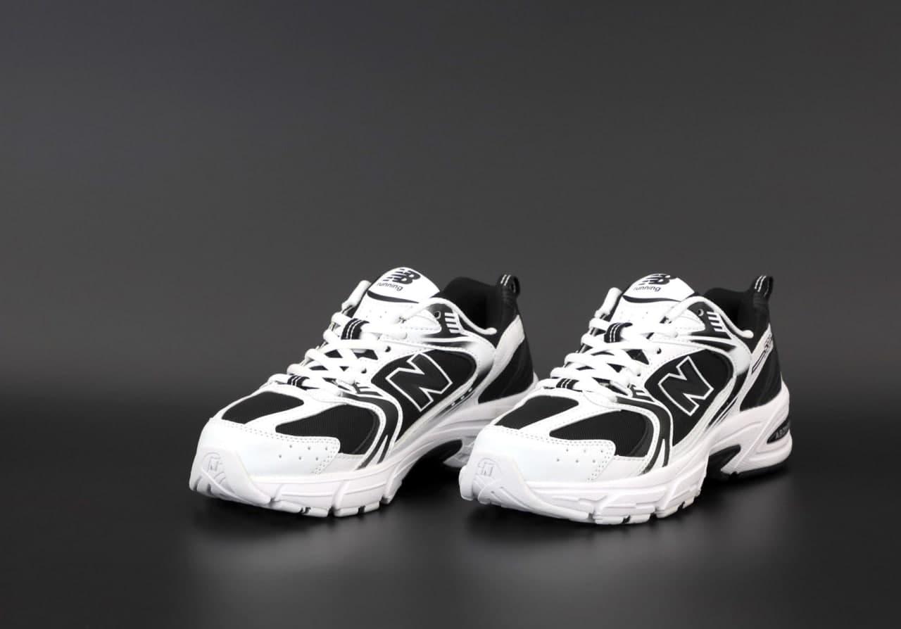Мужские кроссовки в стиле New Balance 530, Нью Беленс 530 чорно-білі - фото 6 - id-p2188365233