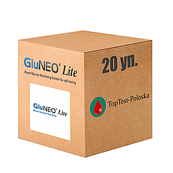 Тест смужки Глю Нео Лайт (GluNeo Lite) 20 паковань