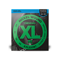 Струны для бас-гитары D`ADDARIO EXL220BT XL NICKEL WOUND BALANCED TENSION SUPER LIGHT (40-95)