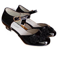 Чорні лакові туфлі для дівчинки розмір 32 33 34 35 36 37