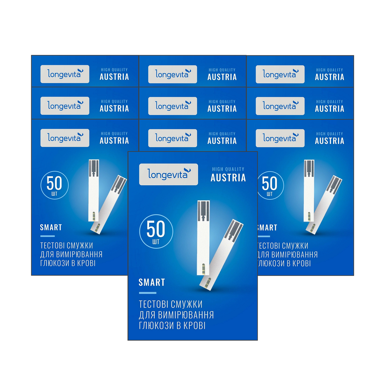 Тест-смужки Longevita Smart 50 шт. 10 паковань