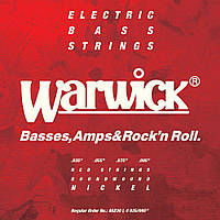 Струны для бас-гитары WARWICK 46230 RED NICKEL PLATED LIGHT 4-STRING (35-95)