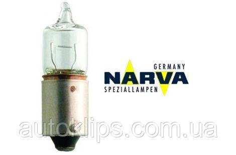 Лампа 12V H20W (галоген) цоколь-BA9s (габарит) NARVA 17835