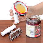 Точилка для ножів та ножиць 2в1, Knife Sharpener + Подарунок Відкривалка для банок / Універсальна ножі, фото 10