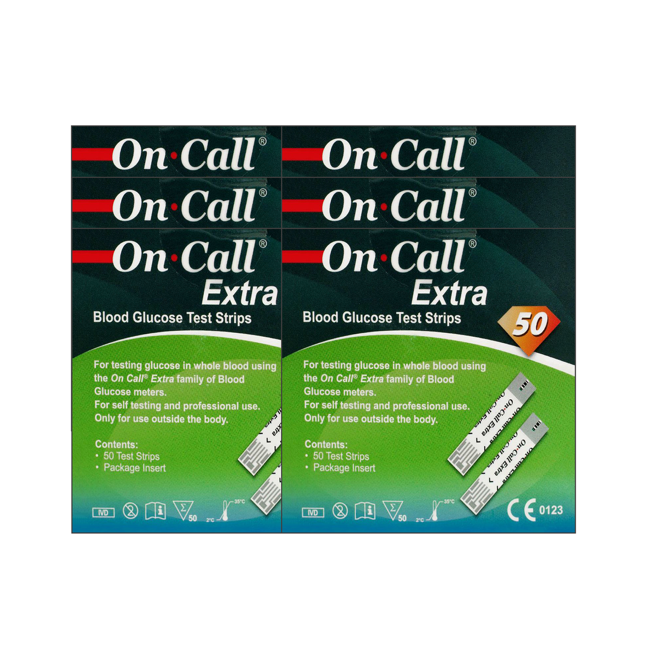Тест-смужки On Call Extra (Він Кол Екстра) 50 шт. 6 паковань