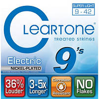 Струны для электрогитары CLEARTONE 9409 ELECTRIC NICKEL-PLATED SUPER LIGHT (09-42)