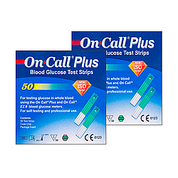 Тест-смужки On Call Plus 50 2 пачки