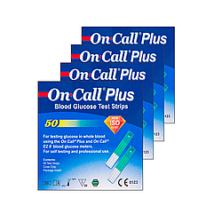 Тест-смужки On Call Plus 50 4 пачки